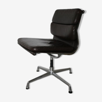 Eames chair model softpad chocolate by Charles & Ray Eames