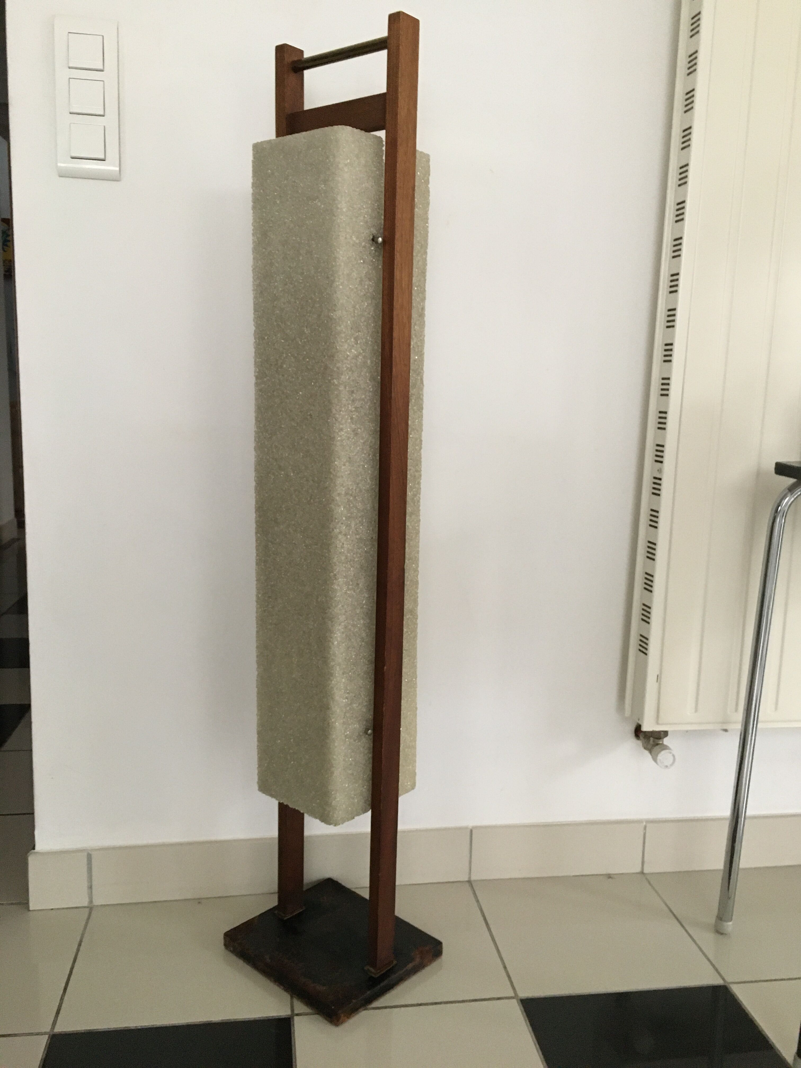 Granite perspex totem lamp