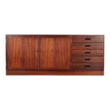 Enfilade en palissandre, design danois, années 1970, designer : Kai Winding