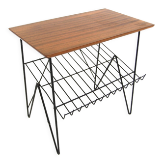 Scandinavian side table "stringbord" mahogany, sweden, 1950