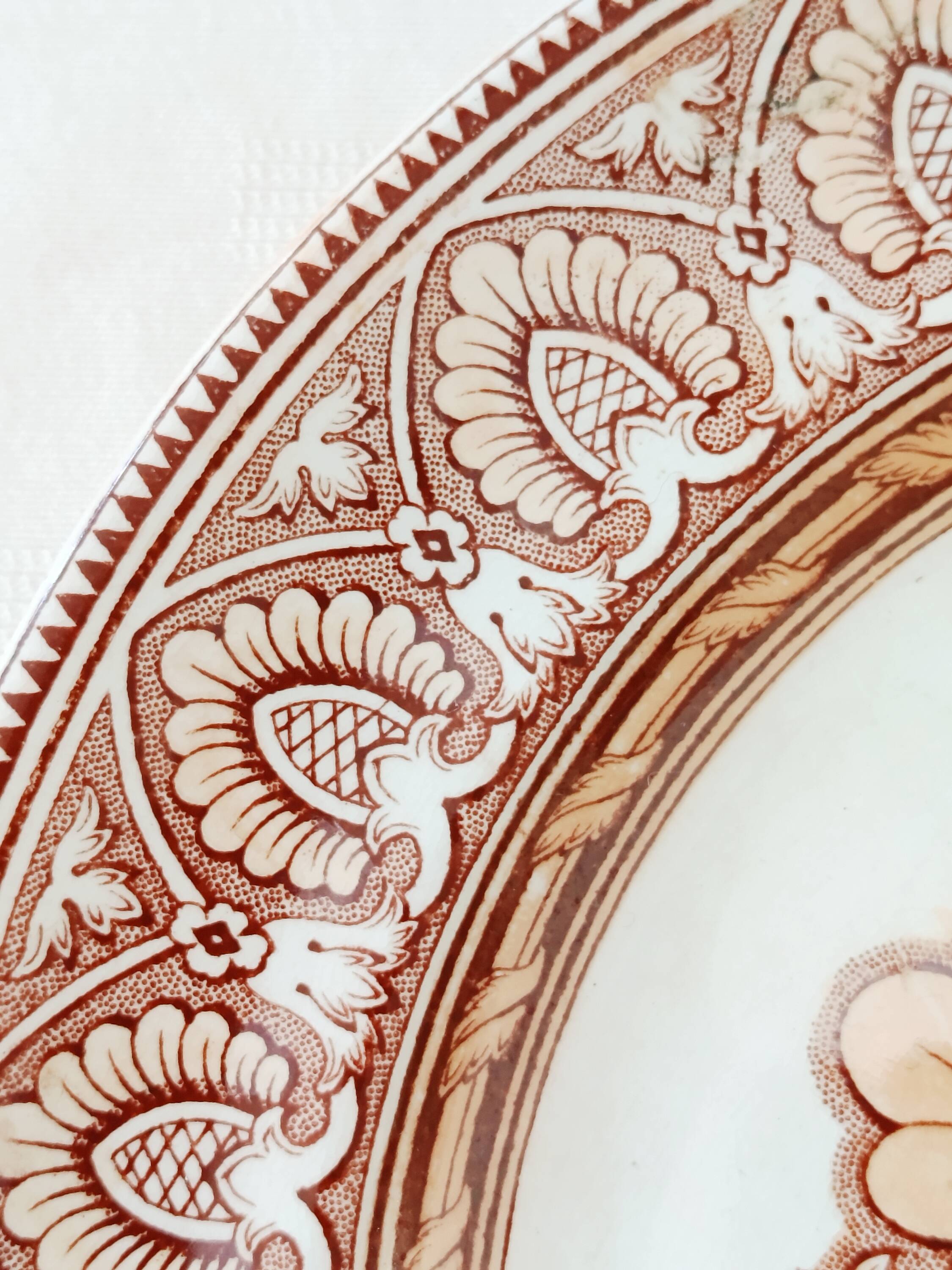 Set of 2 flat plates Petrus Regout, Tancrède