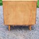 Vintage chest of drawers from the 50s in blond oak 4 drawers feet bobbin