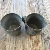 Set of 2 sandstone cups