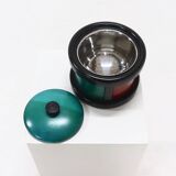 Postmodern Italian Wooden Ice Bucket by Pietro Manzoni 1980s