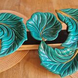 Vintage green earthenware bowl