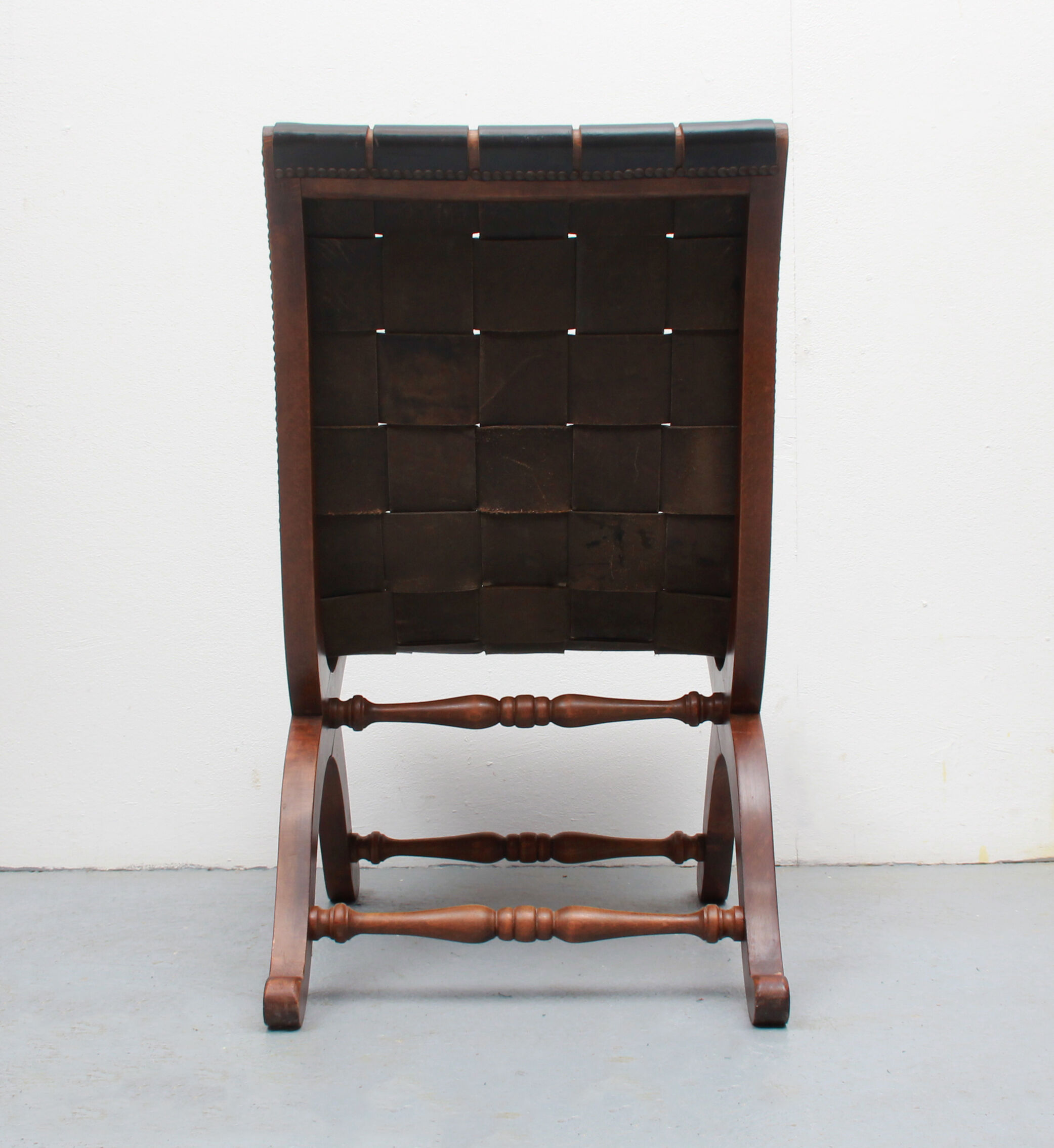 1950s chair in leather, Pierre Lottier