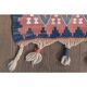 Shahmaran Motif Vintage Turkish Handmade Orange Kilim Rug  94x146