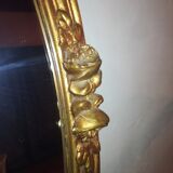 Old mirror with roses