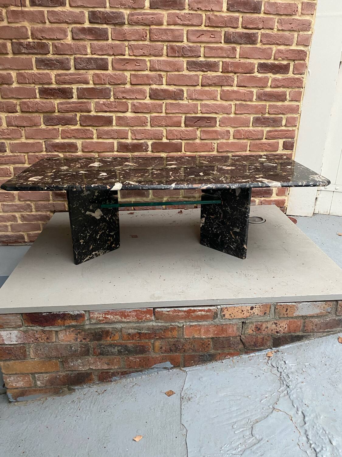 Black marble coffee table