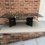 Black marble coffee table
