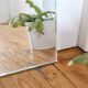 Beveled wall mirror, toilet glass, antique, art deco 48x36cm