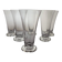 6 crystal flutes Daum, model "Kim", France