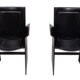 Pair Arm Chairs Arrben model solaria 1970s Italy
