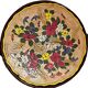 Ceramic plate Jérôme Massier Vallauris 1932-1935 cloisonné flower decoration