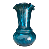 Blue crystal vase Georges Sand nineteenth century