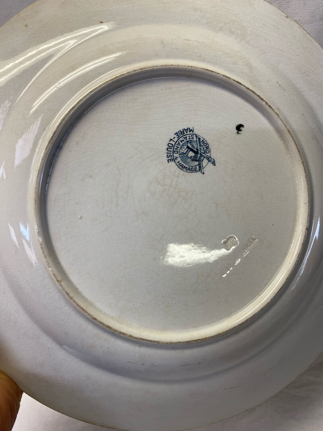 Old serving dish saint amand