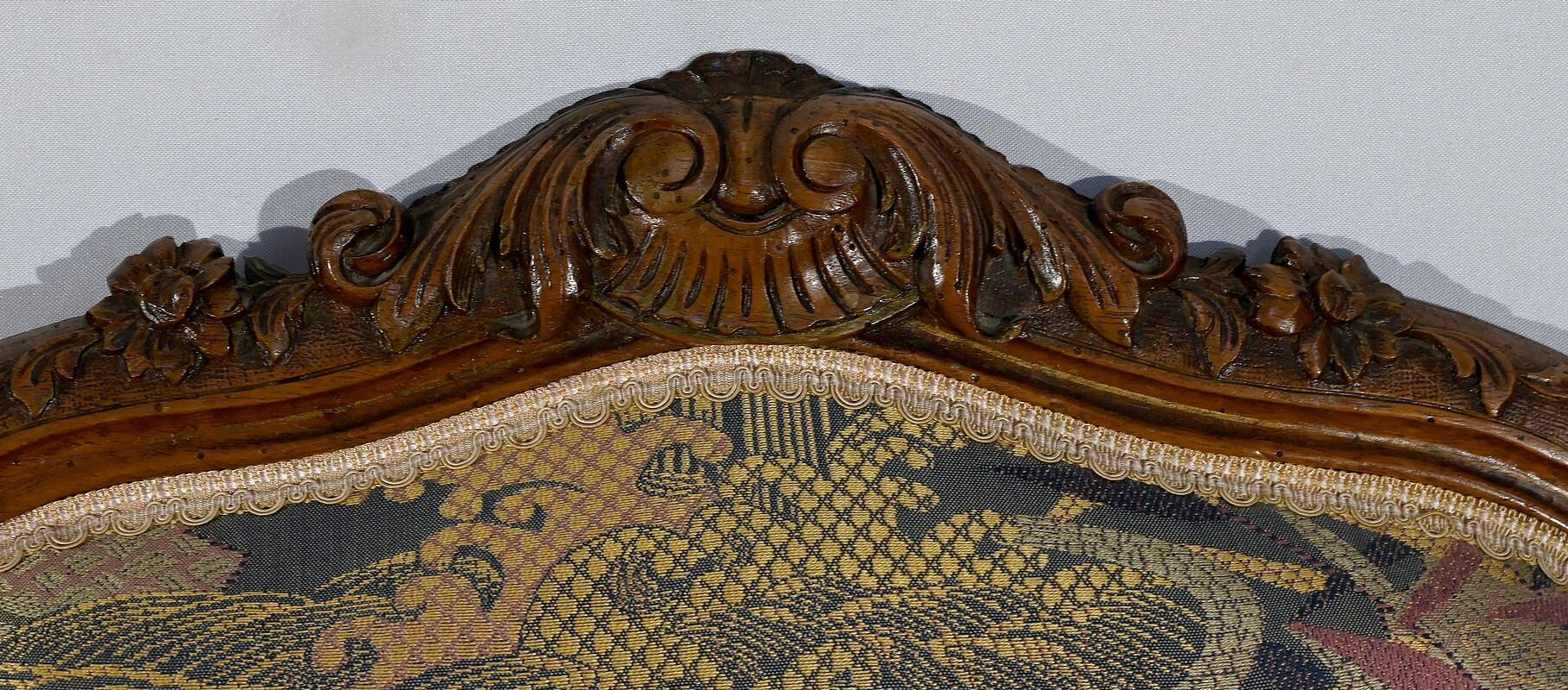 Louis XV style living room in walnut – 1920