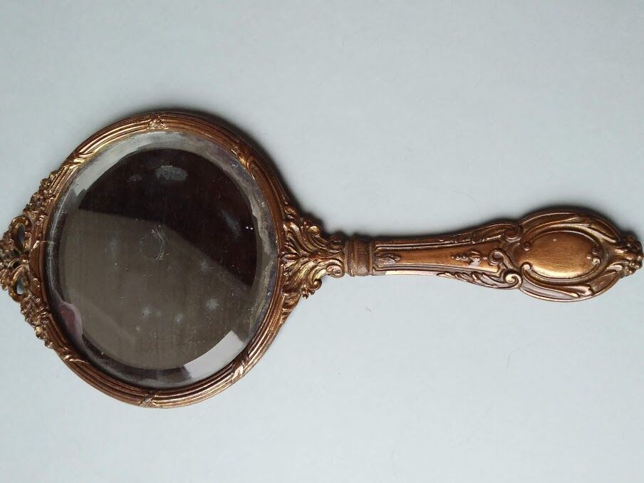 Mirror opposite hand late nineteenth 12x26cm