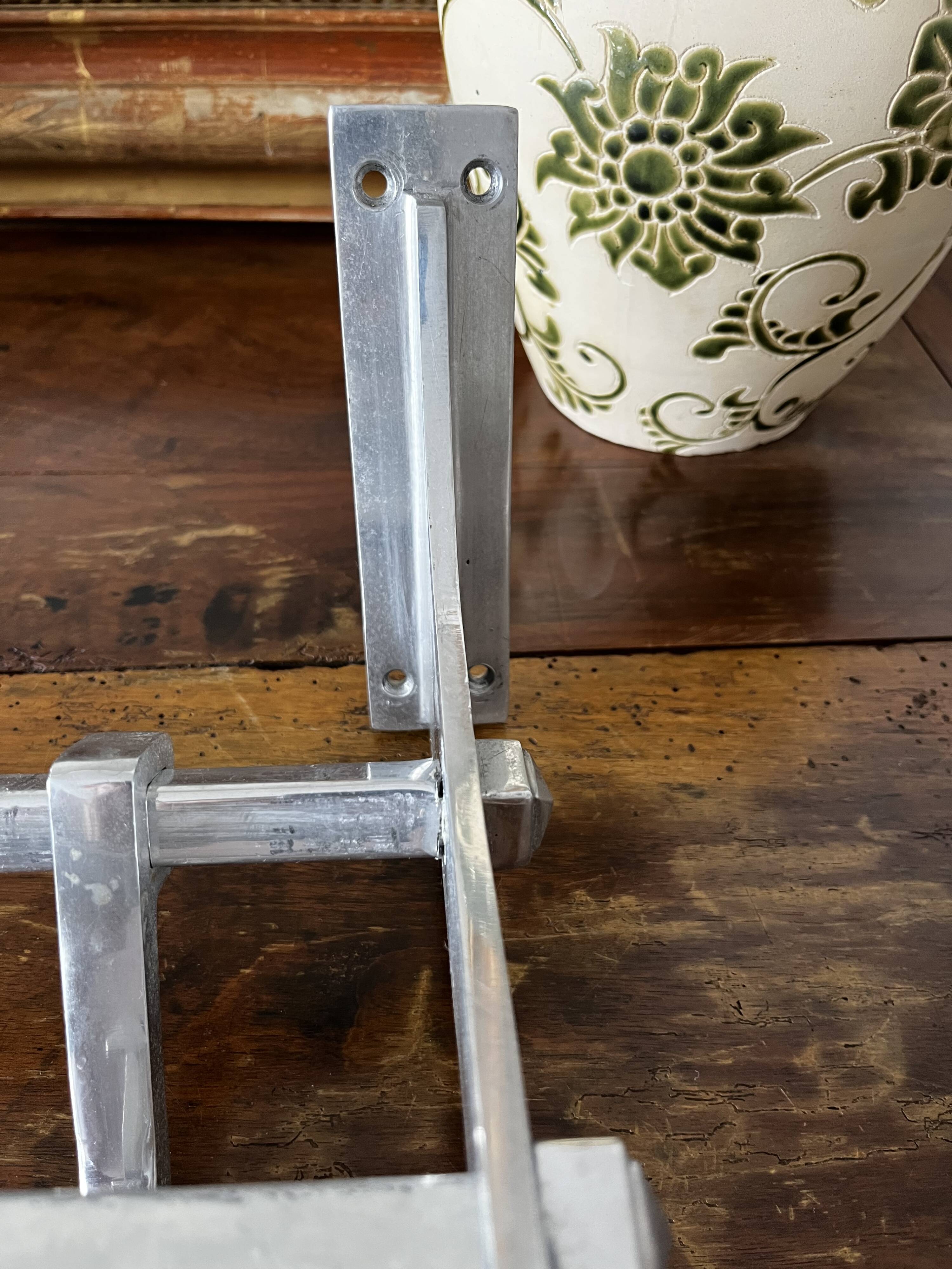 Wall-mounted coat rack aluminium — Industrial railway style — Vintage