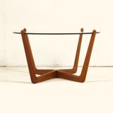 Coffee table made by Lebus in solid teak