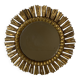 Large midcentury Spanish gold gilt wood sun or sunburst mirror, 1950s