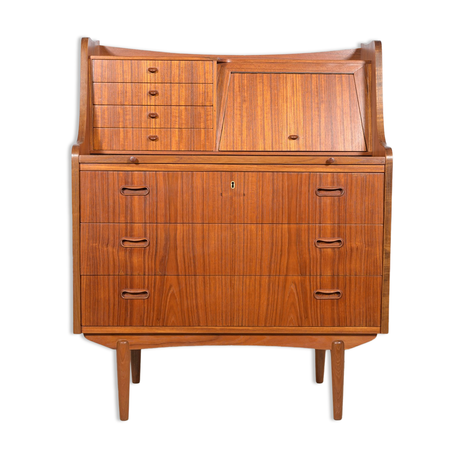 Mid century Teak Dresser with dressing table, 1960s