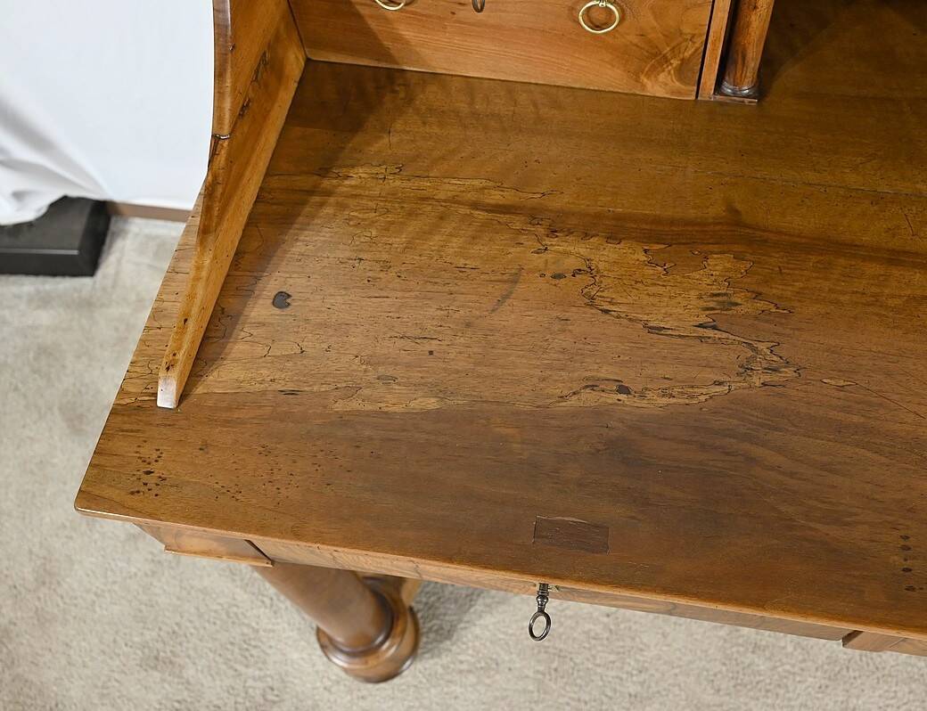 Rare Property Desk, in Walnut, Empire Period – Early 19th Century