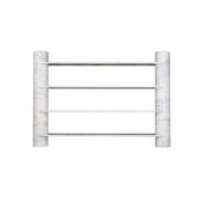 Loico Library by Angelo Mangiarotti in white Carrara marble, mid-20th century Italian.