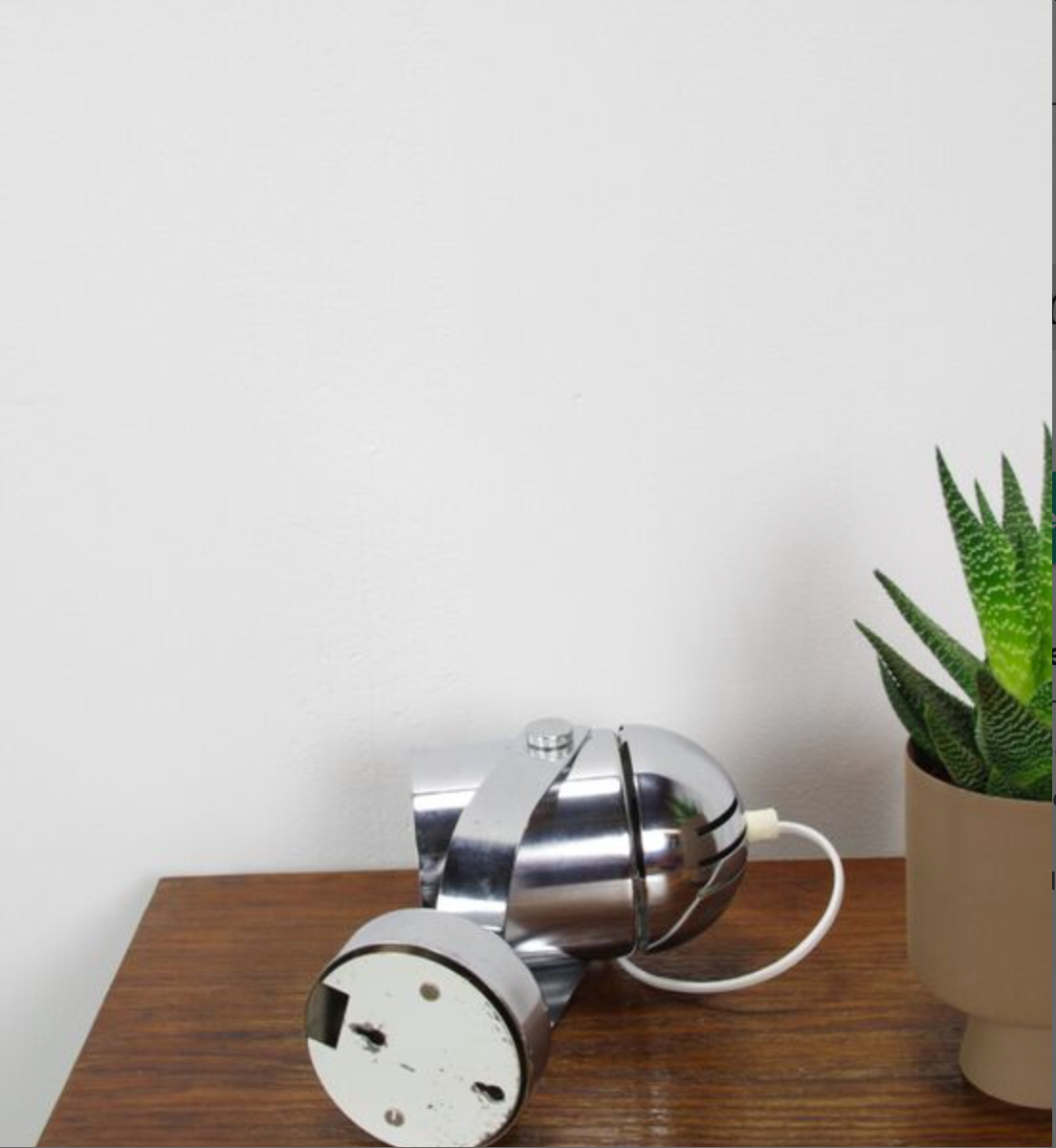 Vintage chrome wall lamp