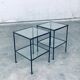 Minimalist Two-Tier Side Tables, Belgium, 1960s, Set of 2