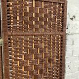 3-section rattan and wicker screen