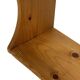 Vintage wooden wall shelve rack bookshelf in pinewood  minimalist design