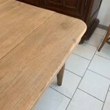 Art Deco Raw Solid Oak Table