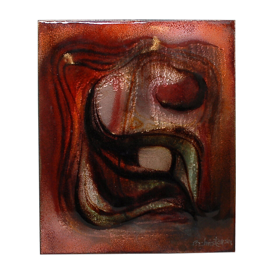 Enamel on copper 1960s Denmark