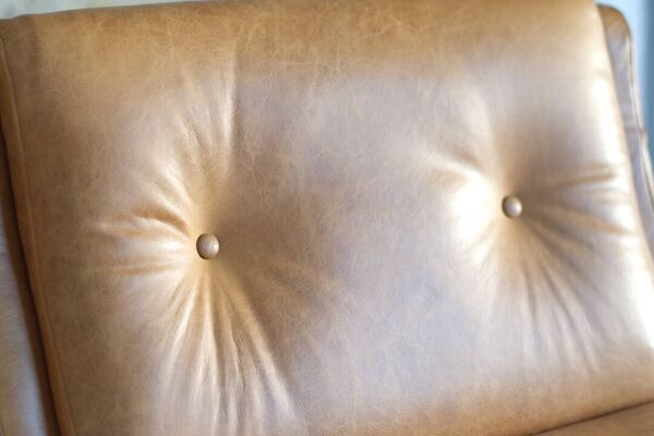 Fauteuil en cuir de Raphael Raffel pour Apelbaum - France 1970