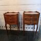 Pair of Louis XV style cherrywood bedside tables