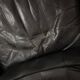 Pair of Scandinavian armchairs in leather and rosewood.