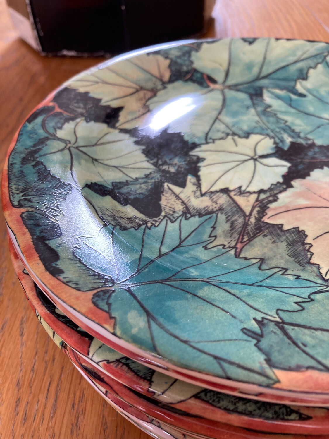 Plates Gien Vintage foliage