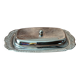 Vintage metal butter dish