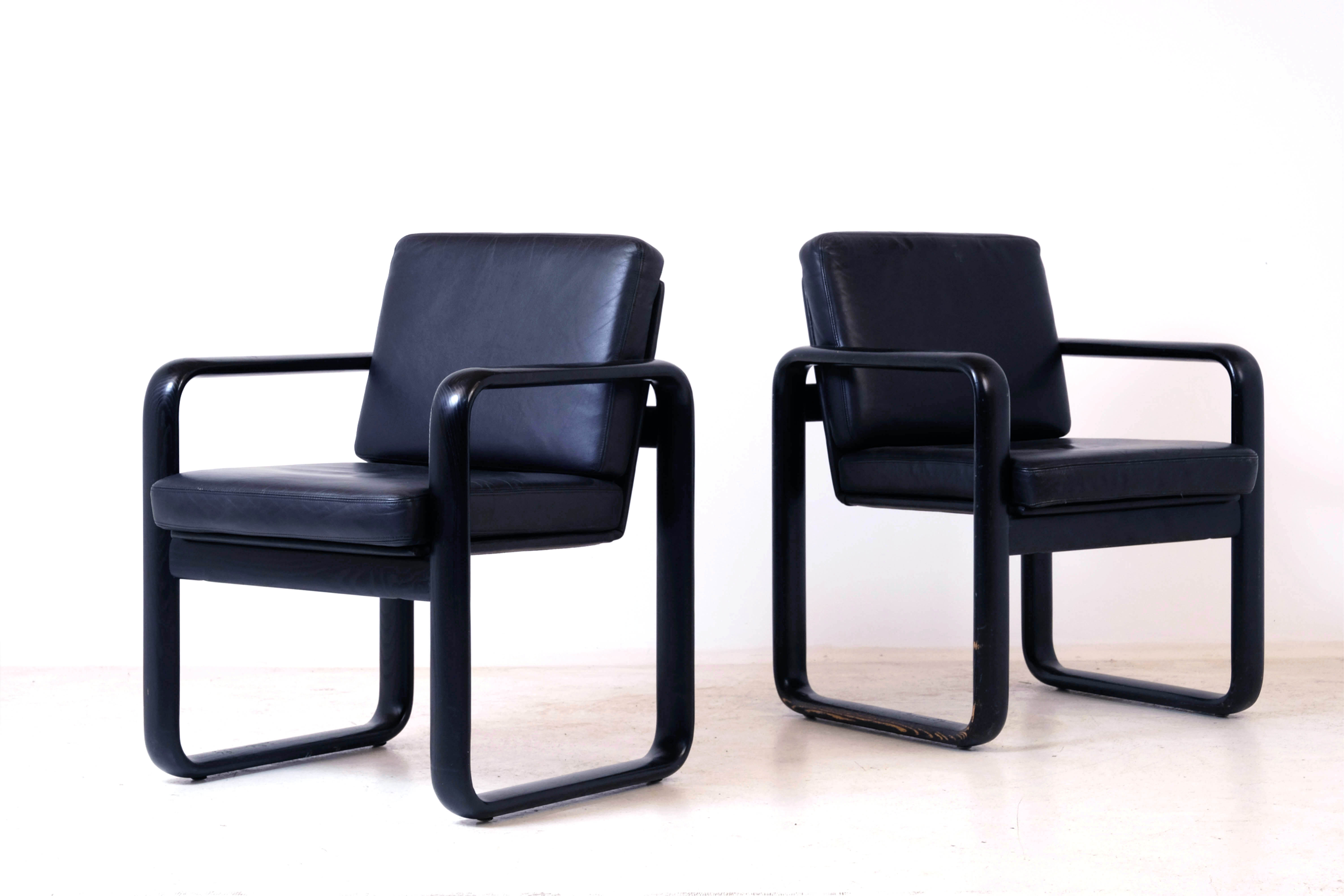 Pair of Rosenthal Studio Line armchairs by Burkhard Vogtherr 1970's