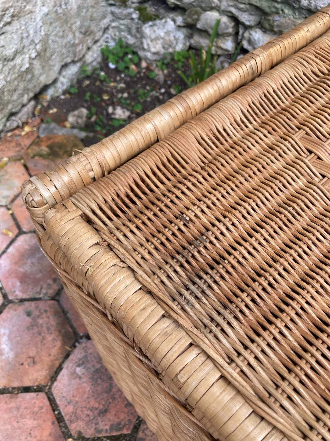 Vintage wicker chest