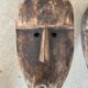 Large Timor mask in patinated wood H:50cm (1)