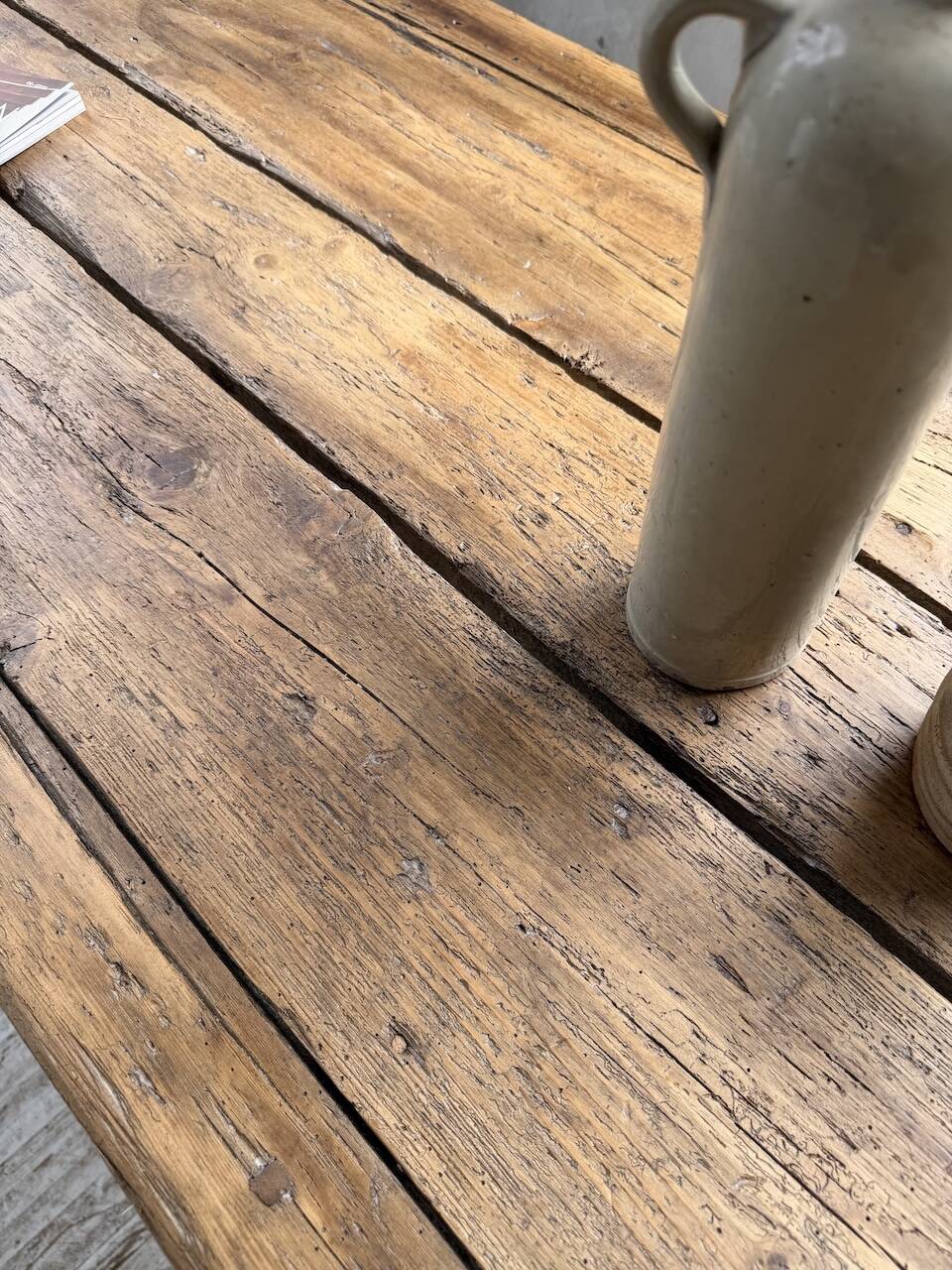 Brutalist popular art table XXL 3.5m/4m pine and oak
