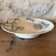 Plate on pedestal Creil and Montereau model Cherry Tree