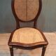 Series of 6 chairs canned Louis XVI