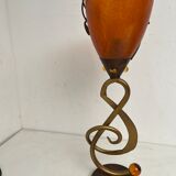 Pair of vintage musical note table lamps