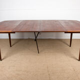 Expandable square teak dining table by Henry Walter Klein 1960