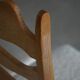 Set of 4 "Razorblade" high back chairs in oak & boucle, Henning Kjærnulf, 1960s