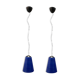 Mid-century italian murano glass light pendants, set of 2