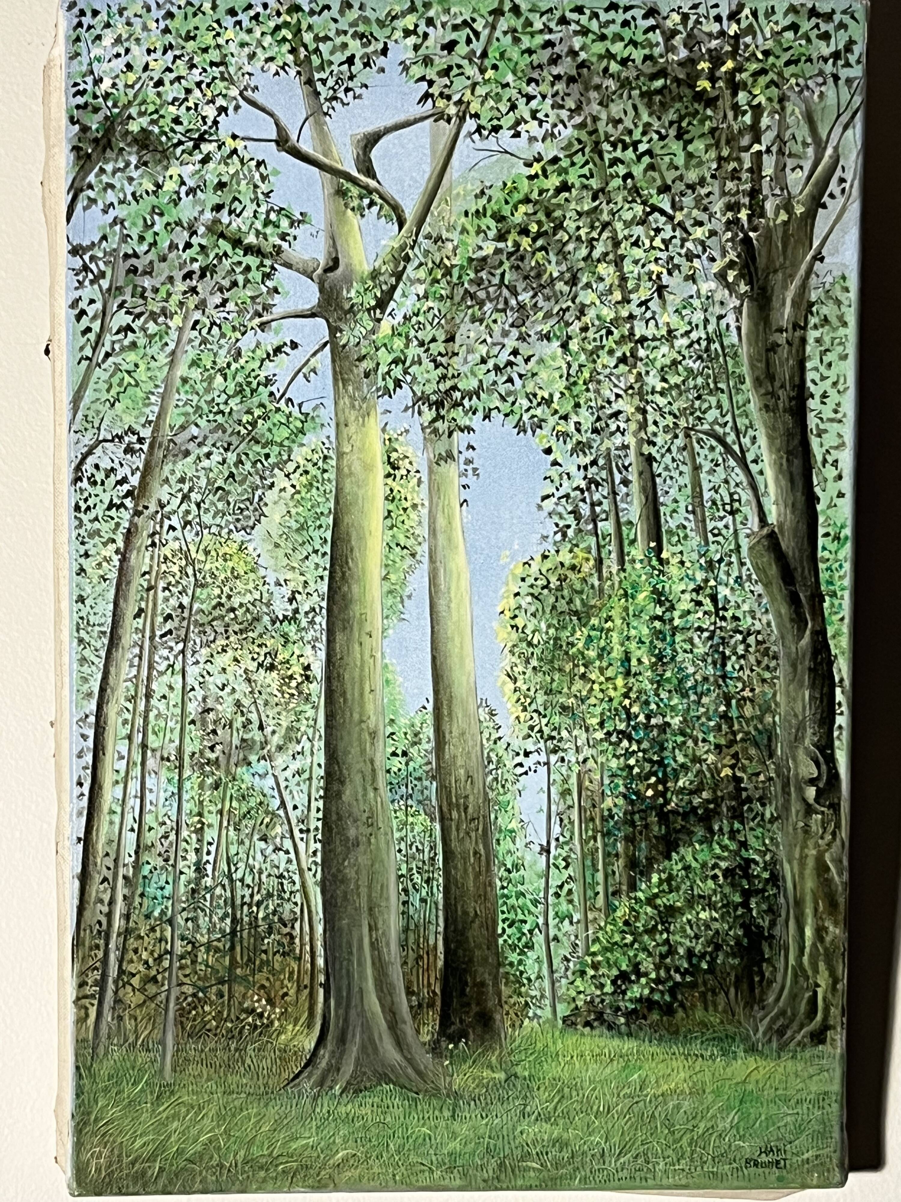 Kaki Brunet (1926-2012) "Spring in the Woods" oil on canvas